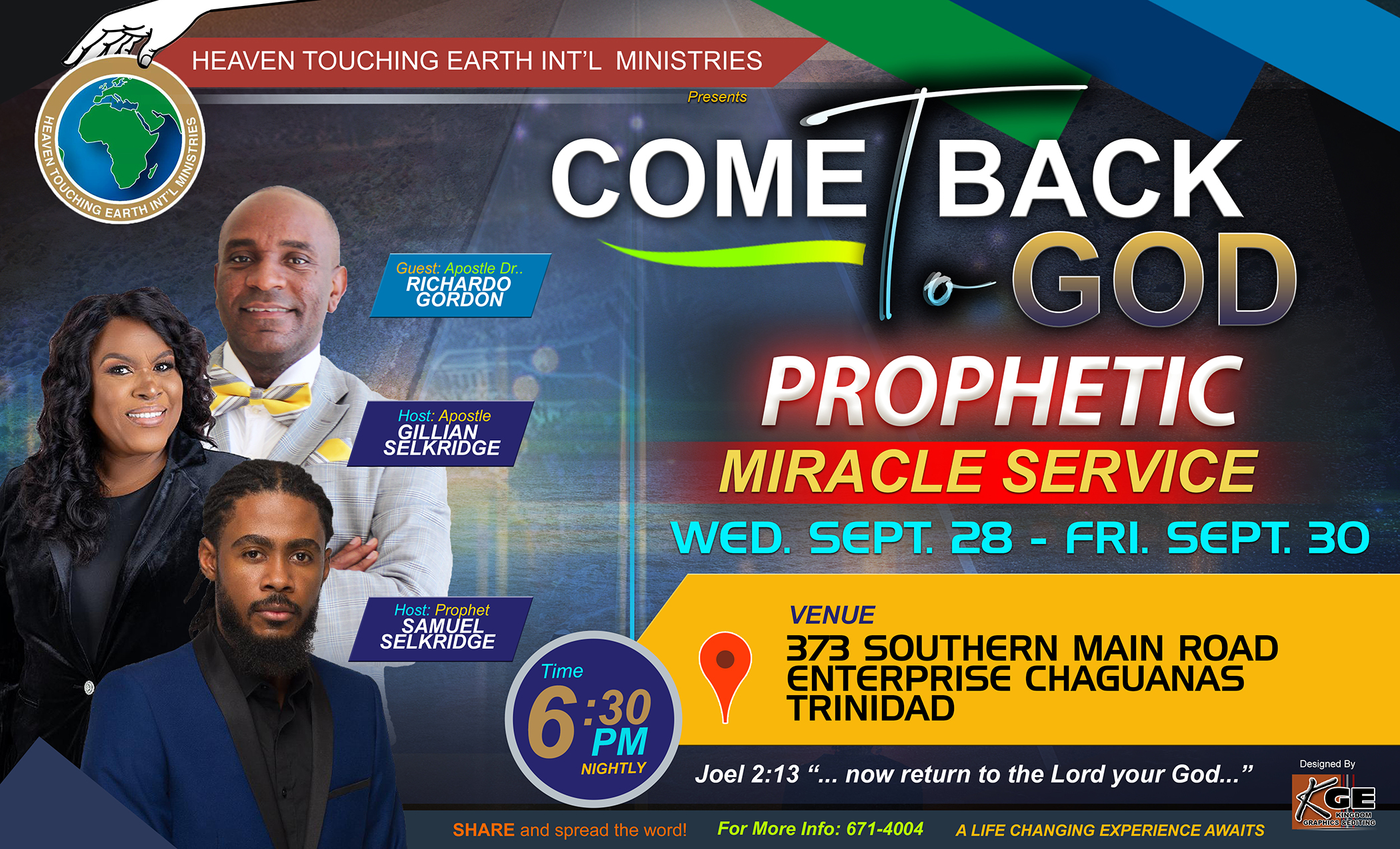 Prophetic MIracle Flyer Trinidad